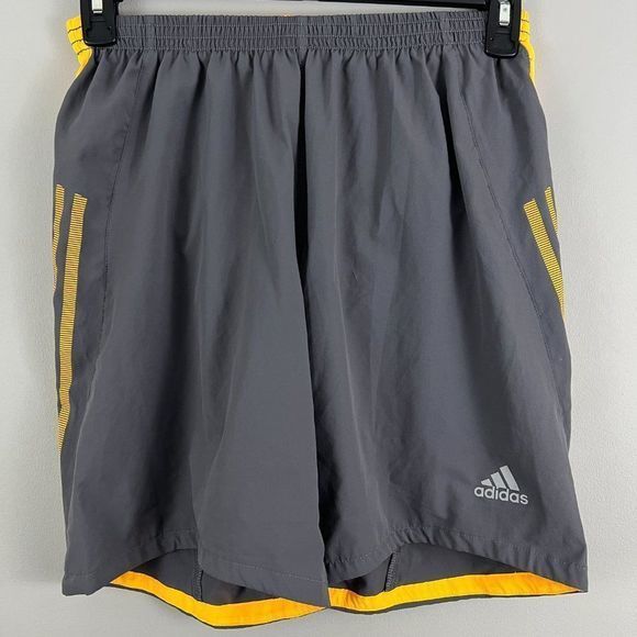 NWT ADIDAS Grey Yellow Molten Lava 8" Guru Shorts (S) - Picture 2 of 7